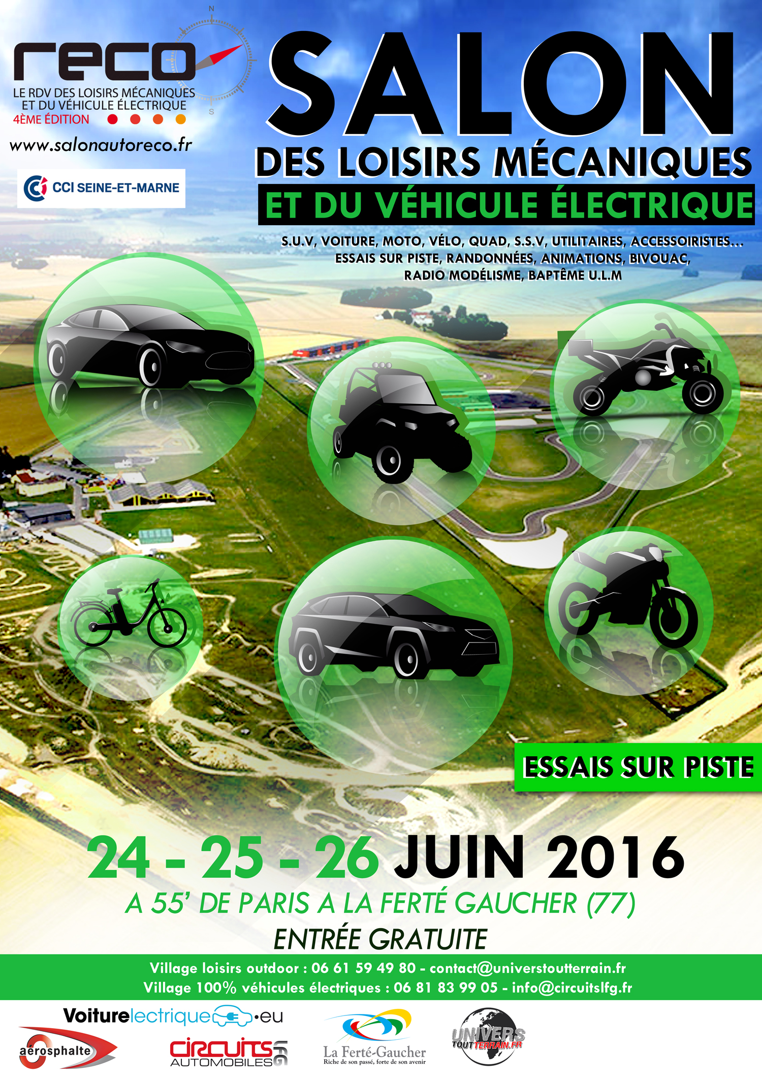 RECO - Salon des loisirs mécaniques et du véhicule électrique (24, 25 et 26 juin 2016) | CircuitsLFG