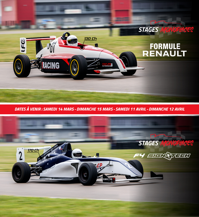 Stage pilotage monoplaces Formule 4 | Circuits LFG