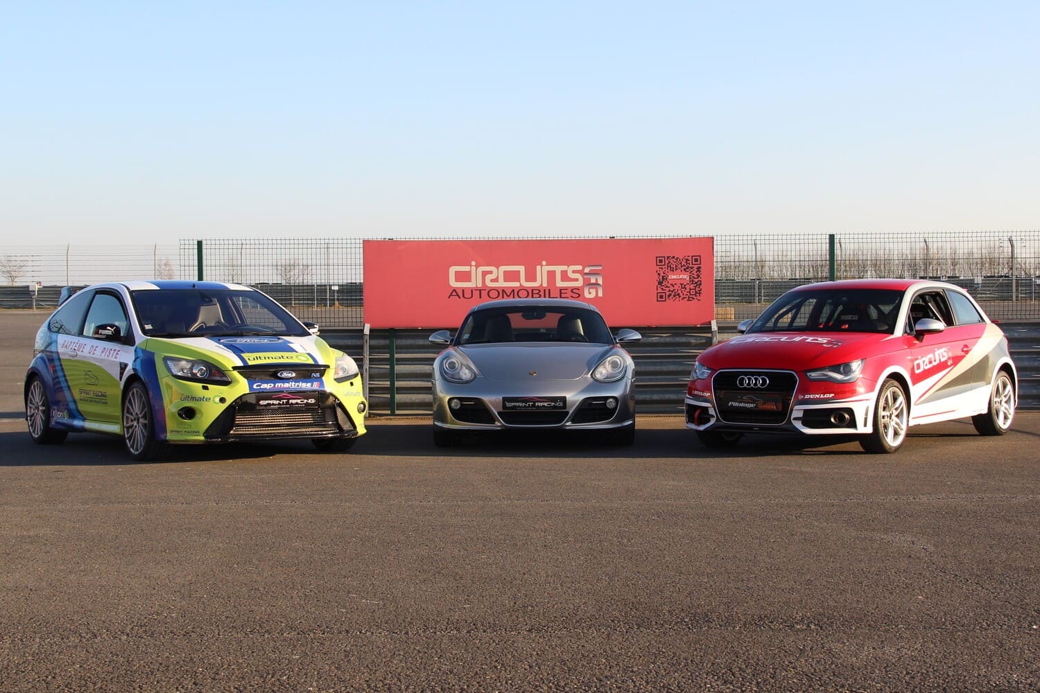 Cours de pilotage sur Audi A1 Cup - Ford Focus RS - Porsche Cayman S