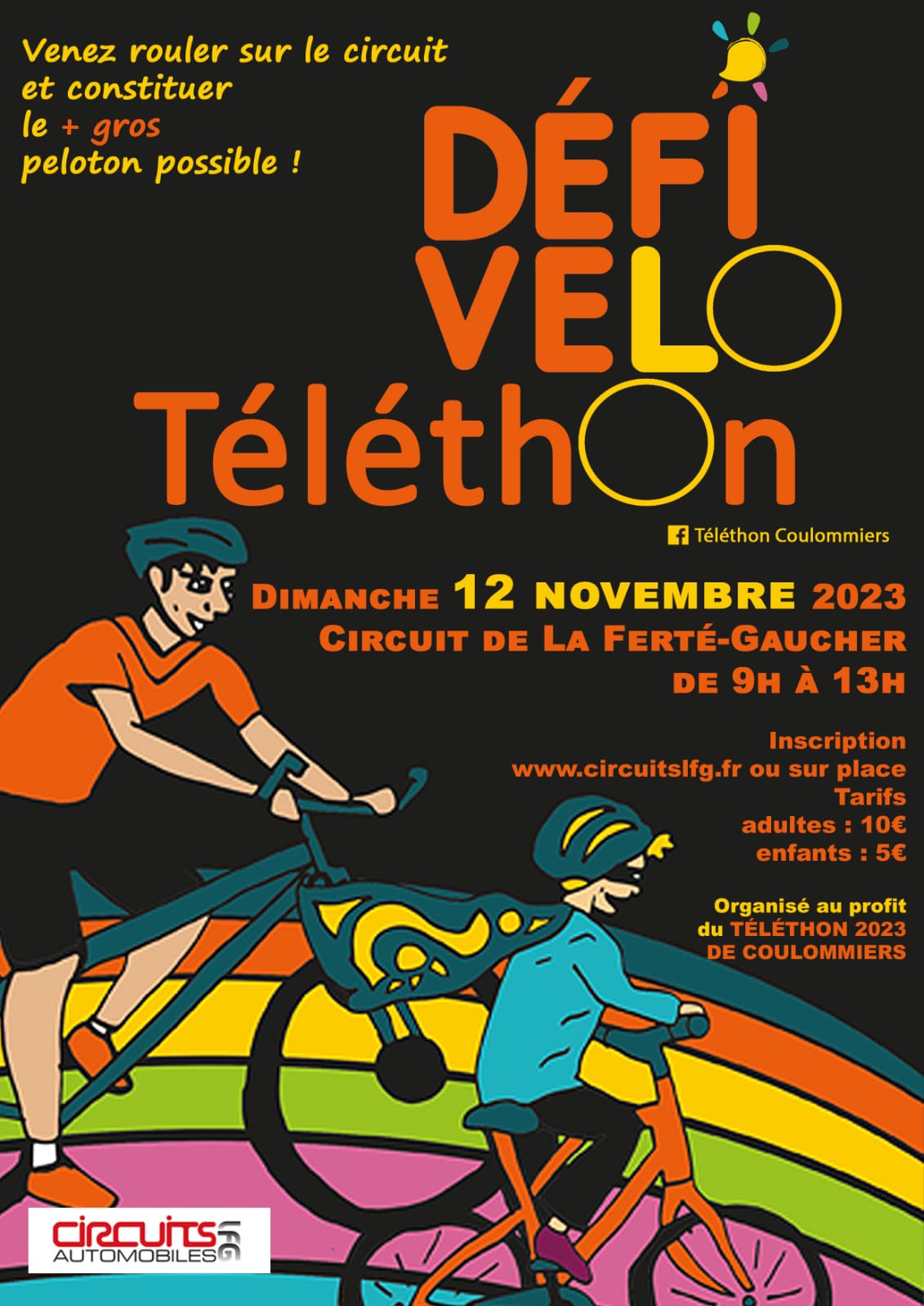 D FI V LO au profit du T L THON 2023 Circuits LFG
