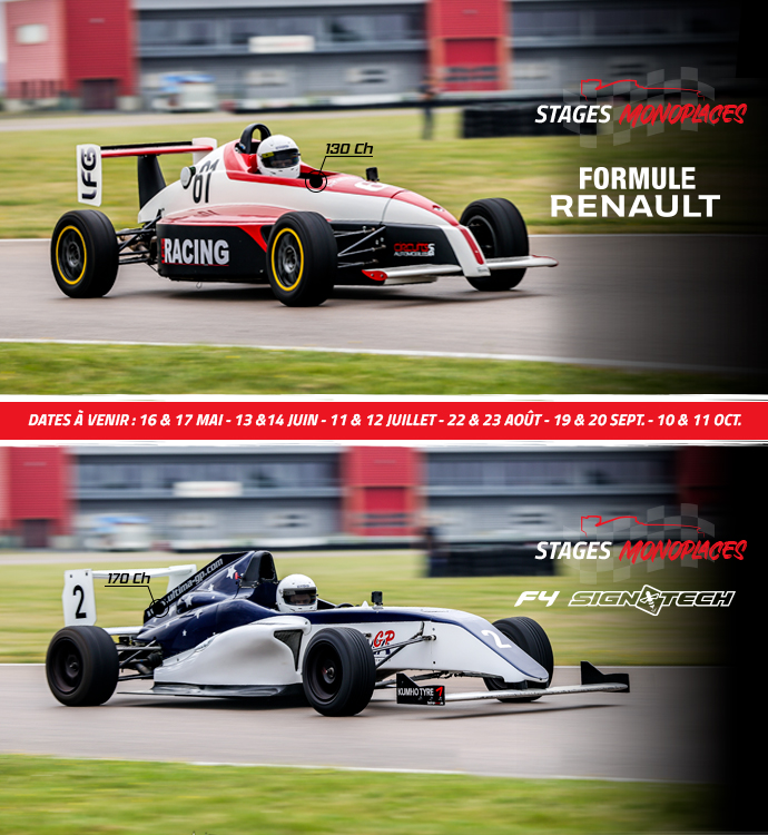 Stage pilotage monoplaces Formule 4 | Circuits LFG